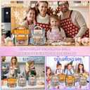 2 x [SAILYLENCEY] 30 Pcs Goodie Bags, Galentines Day Gifts, Valentines For Class, Self-Sealing Treat Bags with Handles & Stand-Up Base for Party Favors, Frosted Window Waterproof for Holiday Gifts (mixed color, Large)