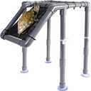 SKARUS Large Standing Turtle Basking Platform with Ramp(6.49"-15.16" H), 10.8" 8.6" Turtles Docks Aquatic Resting Area, DIY Turtle Tank Accessories for 2055 Gallon Tanks