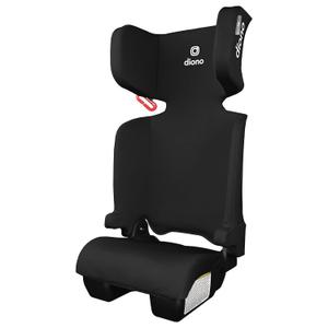 Diono Airi Lightweight High Back Booster Seat, Foldable Travel Friendly, Slim 3-Across Fit, 40–100 lbs/43–57 in, Frontal Impact Protection, Black