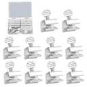 10pcs Sliding Window Locks, Window Security Lock Aluminum Alloy Stoppers for Vertical & Horizontal Sliding Windows