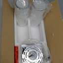 Bathroom Light Fixtures, 2-Light Vanity Lights for Mirror with Milk Glass Shade, Chrome Up and Down Wall Sconces for Bathroom Bedroom Hallway, VL834-CH-ML