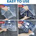 Vacuum Seal Bags for Clothing Travel & Home Storage, travel vacuum bags with pump, Store Blankets, Comforters, Pillows, Seasonal Clothes Compactly,36 Pack With Electric Pump