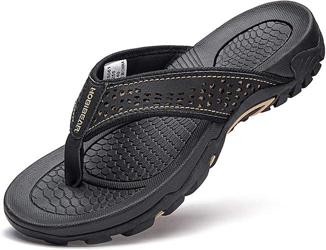 GUBARUN Mens Sport Flip Flops Comfort Casual Thong Sandals Outdoor, Size 11