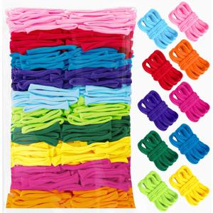 DNPHRPY 800 PCS Weaving Loom Loops Potholder 7 inch Durable Nylon DIY Crafts Projects for Kids Adults Rainbow Loops Flexible Loom Kit Elastic Ideal Gifts for Girls Ages 5-13 Crafts Supplies (800pcs, 10 Rainbow Color)