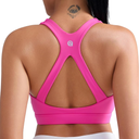 RUNNING GIRL Sports Bras for Women Medium Support V Neck Molded Cup Sports Bras with Sewn in Pads Racerback Running Bra
XL