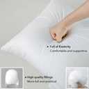 FAVRIQ 18 x 18 Pillow Inserts (Set of 2) - 18 Inch Square Interior Sofa Throw Pillow with 100% Cotton Cover - Decorative Pillow Insert Pair - White Couch Pillow