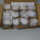 Tebery 12 Pack Round Silver Votive Candle Holders, 2-Inch Glass Tealight Candle Holder for Table Centerpiece, Wedding Decoration, Party, and Home Decor