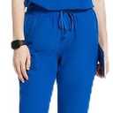 Uniforms World Scrubs for Women Set - Stretch Scrub Top & Pants with 8 Pockets, Yoga Waistband, Anti Wrinkle, Slim Fit 2XL