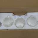 Indoi Bathroom Light Fixtures, 3Light Brass Vanity Light, Black Bathroom Lights Over Mirror with Clear Glass Shade, Wall Sconces for Mirror Bedroom Living Room Hallway