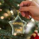 2 x Funny Colleagues Gifts Christmas Ornament, Coworker Christmas Birthday Gifts, Farewell Going Away Goodbye Gifts for Coworker Friend Star Shaped Acrylic Hanging Ornament (B12)