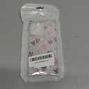 KERZZIL Elegent Girly Pearl Texture Compatible with iPhone 14 Pro Rectangle Edge Case, Cute Love Hearts Pattern Slim Soft TPU Protective Bumper Cases Cover(Pink,14 Pro)