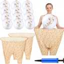 VioraWhite 18 Pcs Baby Shower Games Diaper Funny Granny Pants Yard Games Set, 16 Pcs Bear Bouncy Balls 2 Granny Pants with Air Pump for Adult Baby Shower Gender Reveal Family Party Outdoor Indoor
