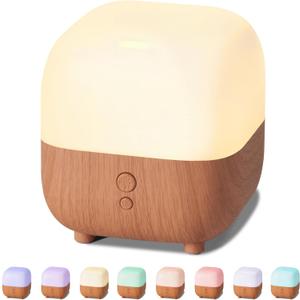 InnoGear 150ml Essential Oil Diffuser, 5-in-1 Diffusers for Home Scent 8 LED Color Aromatherapy Diffuser Air Desk Mini Humidifier Small Vaporizer Aroma Diffuser for Computer Laptop Office, Medium (Yellow)