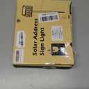 Solar House Number Sign, deerdance LED Illuminated Outdoor Address Plaque with Smart Control, 3-Color in 1 Waterproof Solar Powered House Number Light with Stakes for Outside Home, Yard, Street, House