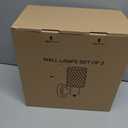 Wall Sconces Set of 2, Brushed Nickel Vanity Lights for Bathroom, Modern Wall Light Fixtures with Rotary Switch, Wall Mount Light with Frosted Glass, Farmhouse Wall Lamp for Bedroom Living Room