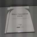 2 x Wall Calendar 2026, 12 Months, 17" x 12" Large Wall Calendar 2026 with Hanger, Thick Paper and Spiral Binding, Vintage Arch Design.