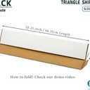 Triangle Mailing Tube, 18.25x2x2 inch Cardboard Box, 25-Pack