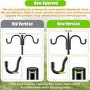 Gtongoko Double Shepherds Hook for Outdoor, 2 Pack 92 Inch Heavy Duty Bird Feeder Pole 3/4 Inch Thick Garden Hooks for Hanging Hummingbird Feeder, Plant Baskets, Solar Light Lanterns