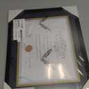 SYNTRIFIC Certificate Frames Display Document 11x14 without Mat or 8.5x11 with Mat Black Diploma Frame Clear Plexiglass Award Degree Collection Frame Wall Display 1 Pack