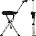 Cane with Seat - Portable Stool Chair, Supports Up to 220 Lbs cameping Chairs, Lightweight Up to 1.8 Lbs, Suitable for Men, Women, Seniors, People with Disabilities (Top-Tier Model A)