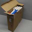 Marspark 100 Pack 6 Inch Mini Easel Display Small Easels for Painting Stand Tabletop Art Plastic 8 Colors Artist Triangle Canvas Holder for Small Canvases, Crafts, Photo, Business Cards