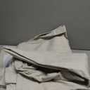 Vision Home Natural Pinch Pleated Full Blackout Curtains Linen Blended Room Darkening Window Curtains 108 inch for Living Room Bedroom Thermal Insulated Pinch Pleat Drapes with Hooks 40" Wx108 Lx2