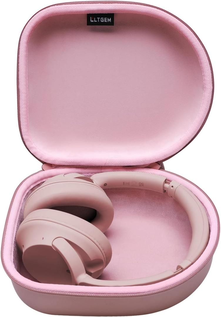 Headphone Headset Case Compatible with JBL, Beats, Sony, Soundcore Anker, Raycon, TOZO, SteelSeries, Logitech, Jabra, Bose, Audio-Technica, Sennheiser Headphones, Rose Gold+Pink