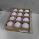 Velvet Christmas Ball Ornaments Set - 12 Pcs 3.1" Large Hanging Balls White with 3 Textures | Smooth Diamond Pleated | Shatterproof Luxury Decor for Christmas Tree Holiday Home Party Decorations