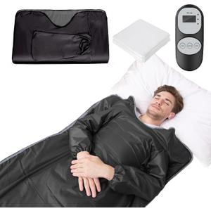 Infrared Sauna Blanket for Detoxification Portable Far Infrared Sauna Blanket for Exercise Recovery Infrared Blanket Sauna with 95176 F Temp Range for Home Relaxation Calm Your Body and Mind