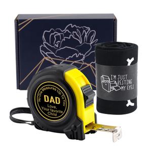 Dad Tape Measure Gifts from Daughter Son Kid Fathers Day Gift Father Stepfather Grandpa Papa Birthday Christmas Gifts Set No One Will Measure Up to You Tape 16 FT (Dad Love)
