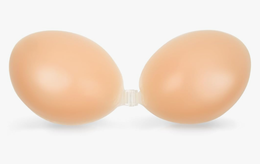 Strapless Sticky Adhesive Bra Invisible Push up Reusable Silicone Off Backless Viscous for Women Dress, A