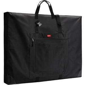 Nicpro Large Size Art Portfolio Case, Artist Portfolio Tote Bag with Leather Corners & Side Widening, Waterproof Storage Portfolio Folder with 3 Pockets for 24'' x 36'' Poster Canvas Sketching Drawing