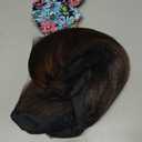 Short Bob Headband Wig Highlight Brown Straight Hair Put On And Go Synthetic Wig With Headband 12 Inch For Women