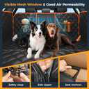 Dog Car Seat Cover for Back Seat, Hard Bottom Back Seat Extender for Dogs - Supports 400lbs,New Waterproof, Scratch Resistant, Anti Slip Portable Dog Hammock,Suitable for Cars, SUVs and Trucks(Orange