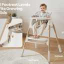 Mloong High Chair for Babies and Toddlers - Adjustable 4-in-1 Baby High Chairs with Dishwasher Tray, Easy Clean Highchair, Beige