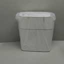 JOYBOS Trash Can with Lid Automatic Garbage Can, 3.8 Gallon Slim Small White Plastic Smart Trash Bin, Narrow Motion Sensor for Bedroom, Bathroom, Toilet Office