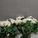 2Pack 3FT Artificial Hydrangea Trees with Spikes Realistic Hydrangea Artificial Flowers for Outdoor & Indoor Dcor, Perfect Faux Hydrangea Flowers Tree for Home, Patio & Garden, White