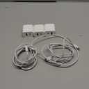 3 Pack i Phone 17 16 15 14 USB C Charger Block, iGENJUN 20W Dual Port QC + PD 3.0 Power Adapter Wall Charger, Double Fast Plug Charging Brick for i Phone 17/17 Pro/16/15/14/X, Samsung Galaxy - White With 2 lightning cabels