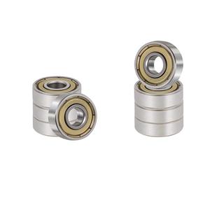 Deep Groove Radial Ball Bearing 8 mm x 22 mm x 7 mm (ID x OD x Width) | 0.315 in x 0.866 in x 0.276 in x ABEC-5 Double Metal Shield for Skateboard, 3D Printer, Scooters, 8 Pieces