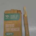Bamboo Toothbrushes 10 Pack  Natural Toothbrushes, Plant-Based Soft Bristles  Eco-Friendly Wooden Toothbrush