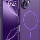 Magnetic for iPhone 17 Case, [Matte Solid Color] [Full Camera Protection] Protective Case for iPhone 17 - Deep Purple