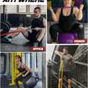 Resistance Bands Set - Pull Up Bands for Men Women, Exercise Bands Resistance with Door Anchor, Training Poster & Pouch for Body Stretching, Pull Up Assist ((15-170LBS) - Colorful-black/red/yellow/purple/green/blue)