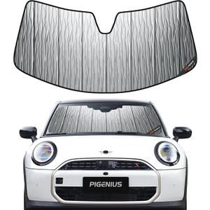 Pigenius Windshield Sunshade for Mini Countryman 2017-2025 (F60 / U25) ALL4, Reversible Silver/Black