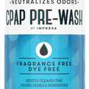 IMPRESA CPAP Pre-Wash Cleaning Solution - 8 fl oz - Unscented & Dye-Free Soap Neutralizes Odors & Removes Debris - Compatible with CPAP & BiPAP Machines - Made in USA