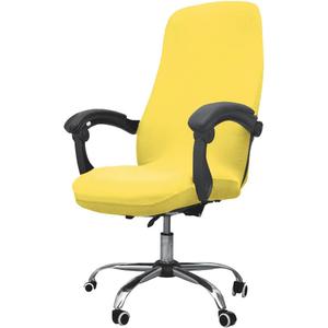 Melaluxe Office Chair Cover - Universal Stretch Desk Chair Cover, Computer Chair Slipcovers (Size: M) - Yellow