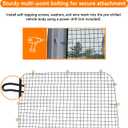 MELIPRON Security Window Screen Fit for Ford Transit Medium/High Roof Sliding Side Window Safety Screens
