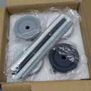 Mrsdry Glass Cups with Lids and Straws 4 Pcs, 16oz Glass Tumbler with Silicone Straw and Sleeve for Coffee Bar Accessory, Drinking Glasses Set Reusable Iced Coffee Cup - Smoothie Cup for Gifts (Gray)