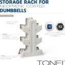 Tone Fitness 20 LB Neoprene Dumbbell  – Non-Slip, Anti-Roll Hand Weights for Home Gym Workouts - Blue