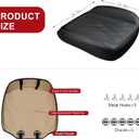 Sanwom 2 Pack Leather Front Car Seat Cover, Anti-Slip and Full Wrap Driver Car Seat Protectors with Storage Pocket, Luxury Waterproof Bottom Auto Seat Cushion Pad Mat for Most Vehicles (Black)