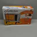 Comfort Zone Portable Indoor Radiant Space Heater, 1500 watts, Adjustable Thermostat, All Metal Body, Wire Element, Overheat Protection, Radiant Heat, Ideal for Home, Garage, or Workshop, White